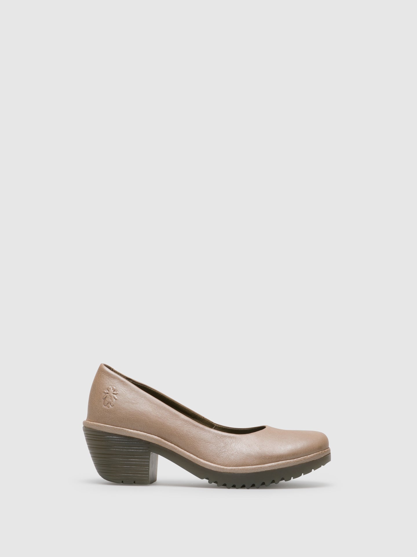 Fly London Beige Round Toe Shoes